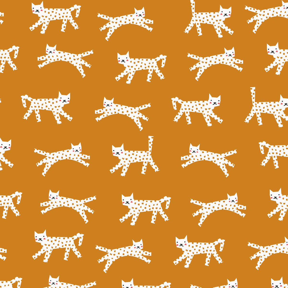 Iris Baby Tunic - Cats Gold