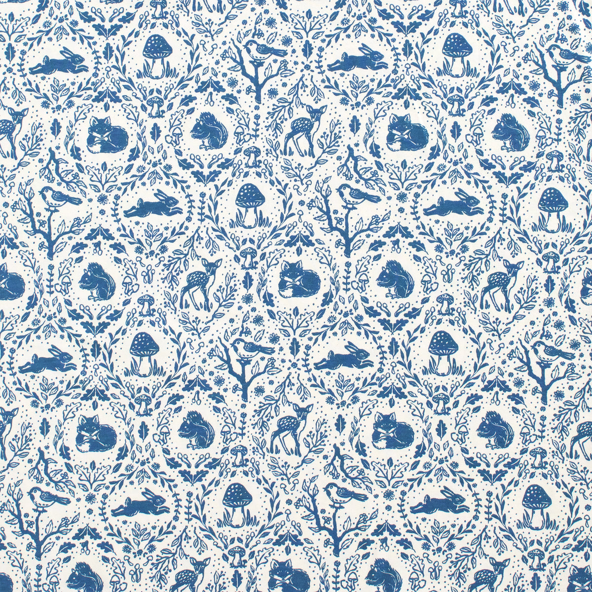 Kids Pajama Set - Animal Tapestry Delft Blue