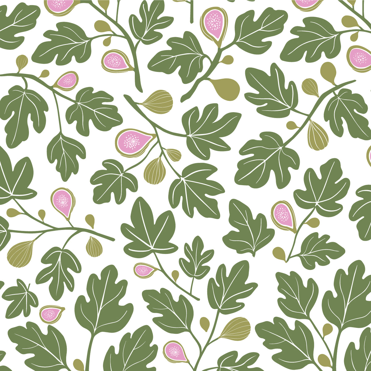 French Terry Shorts - Figs Green