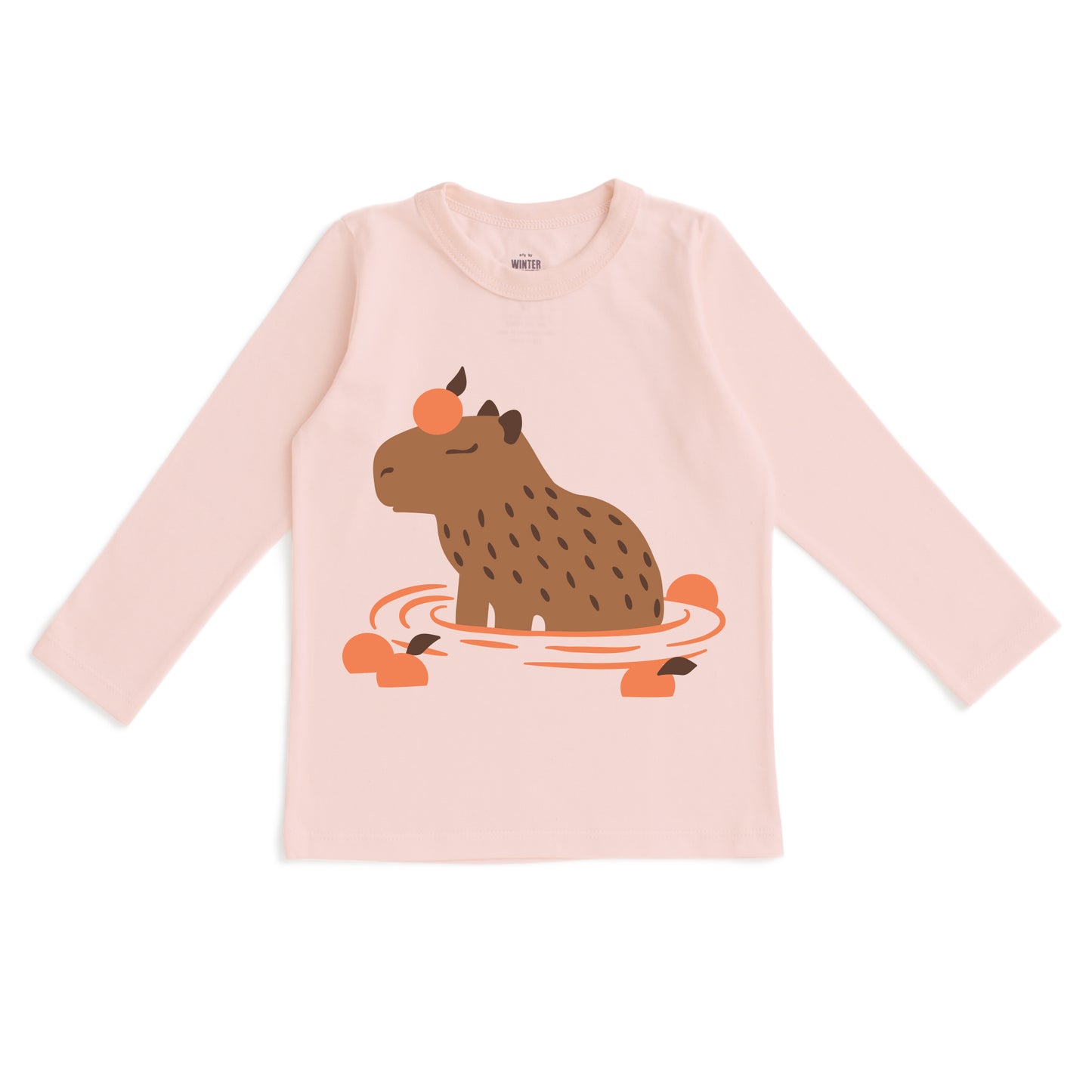 Long-Sleeve GRAPHIC Tee - Capybara Pink