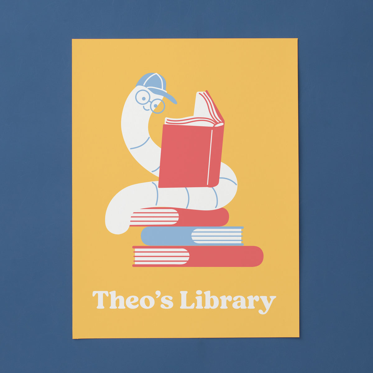 Customized Wall Art - Bookworm