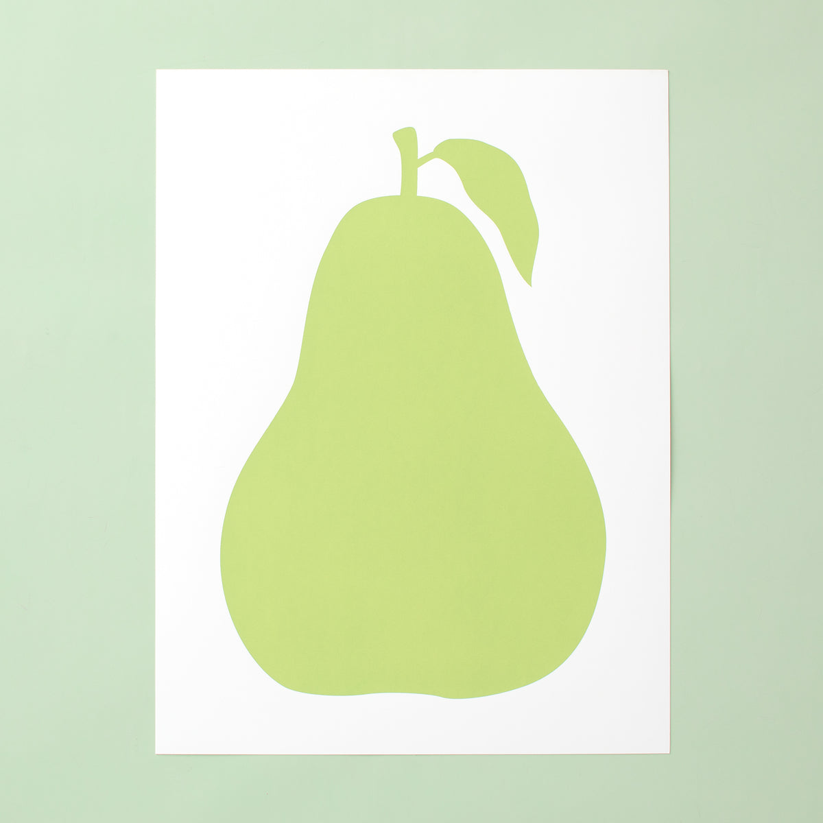 Archival Hand Printed Wall Art - Pear