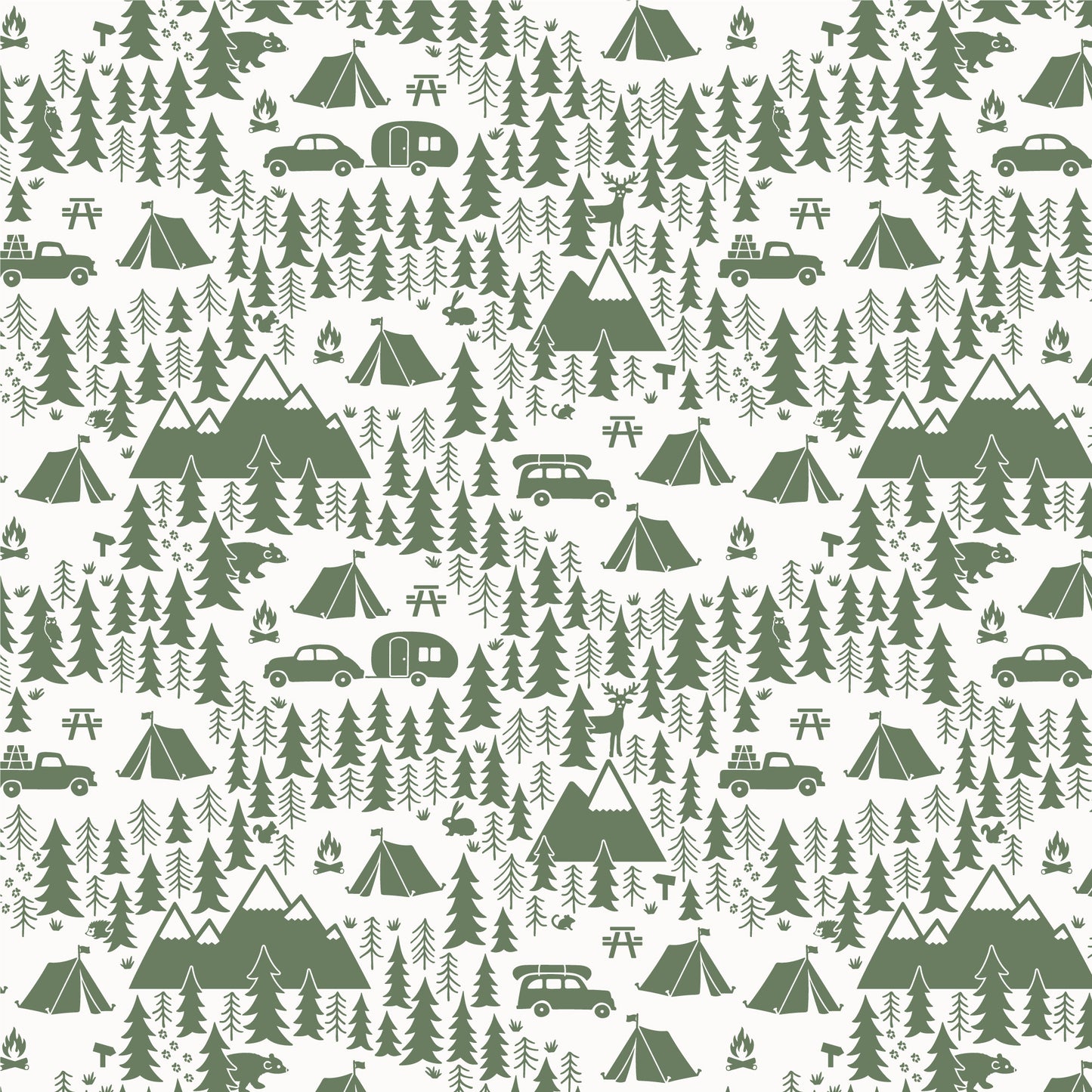 Long-Sleeve Lap Tee - Campground Forest Green
