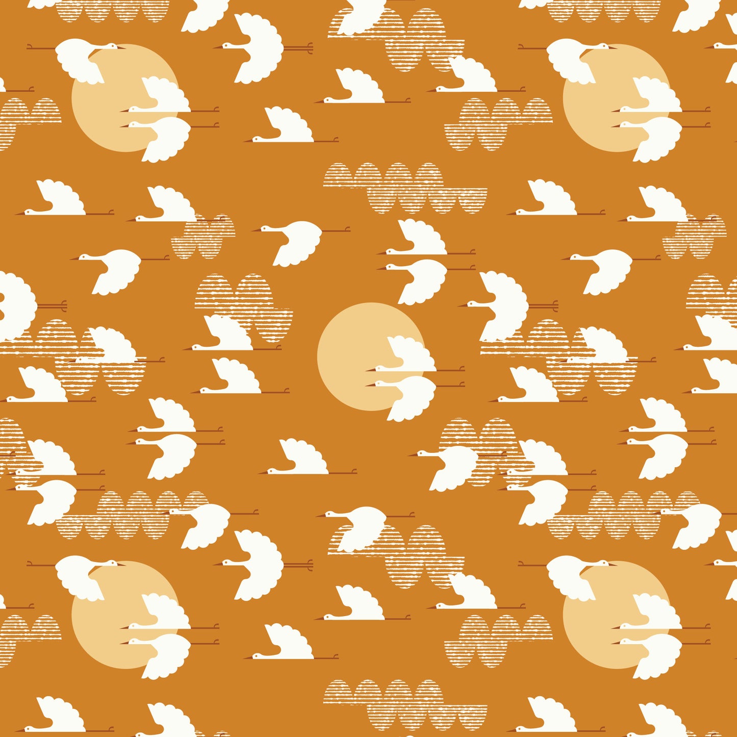 Long-Sleeve Lap Tee - Cranes Gold