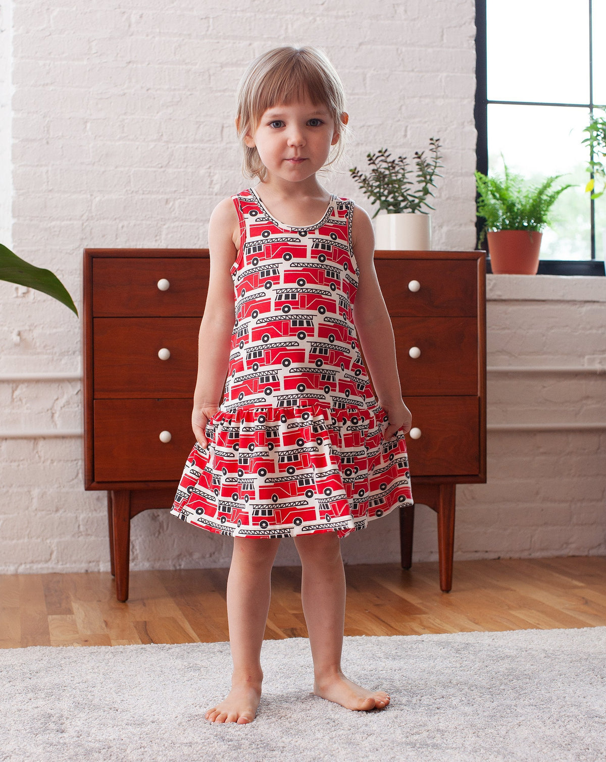 Valencia Dress - Garbage & Recycling Green