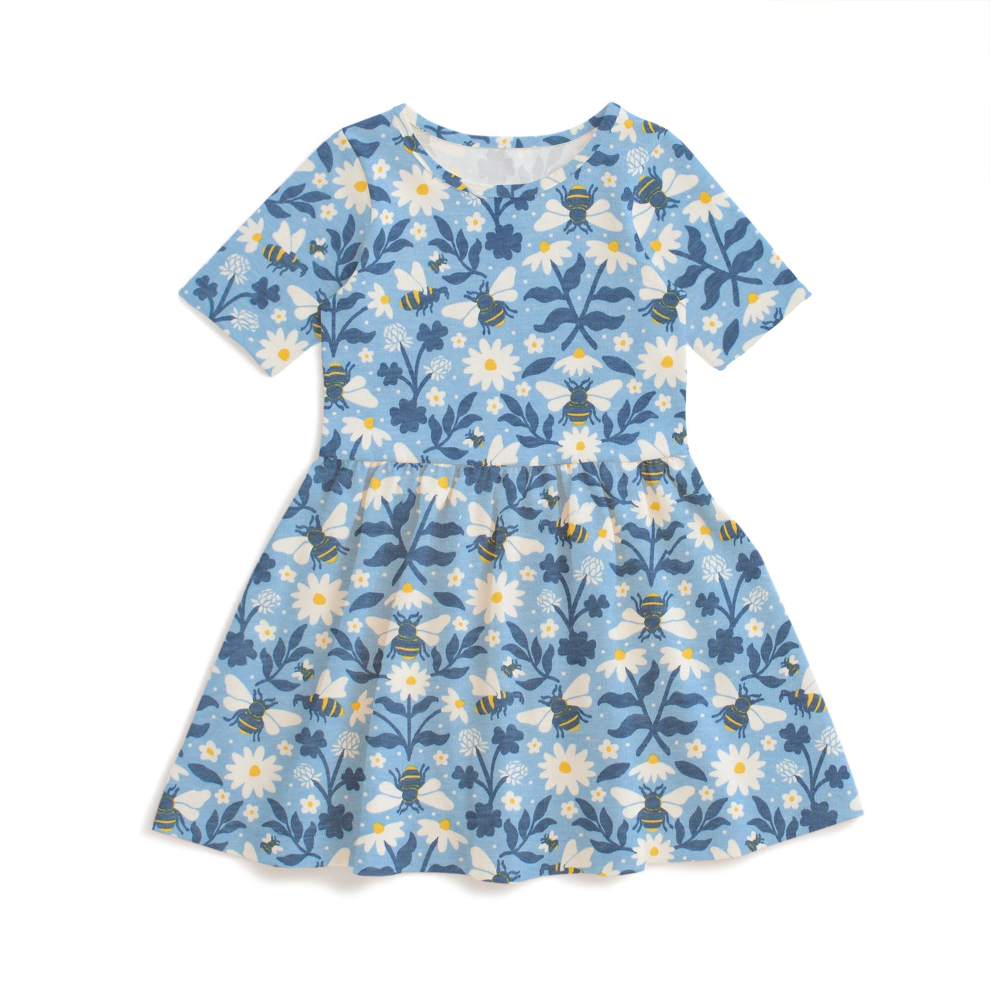 Alberta Dress - Bees Blue