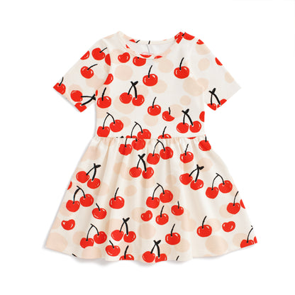 Alberta Dress - Cherries Red