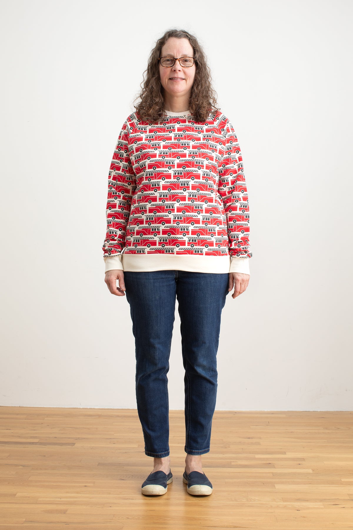 Adult Sweatshirt - Firetrucks Red