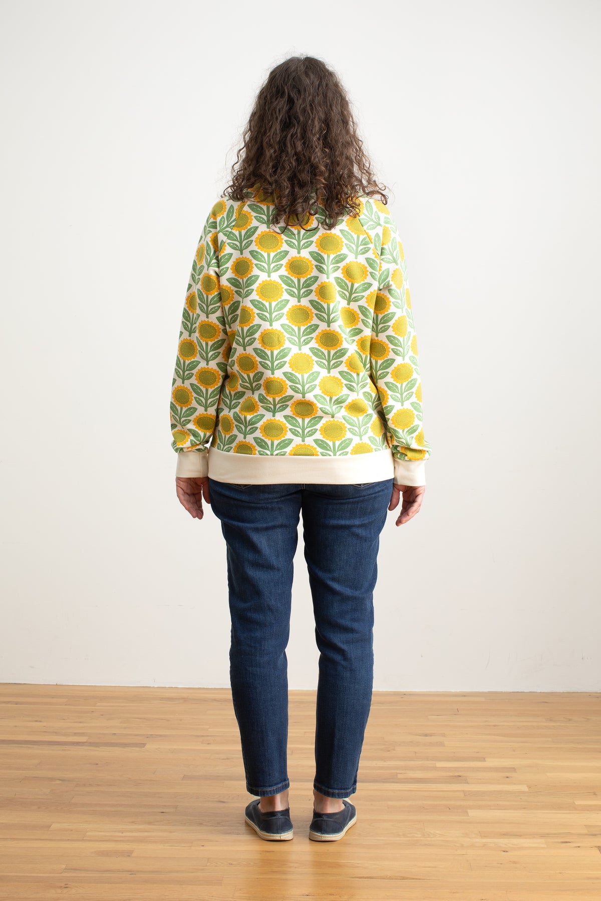 Adult Sweatshirt - Sunflowers Green