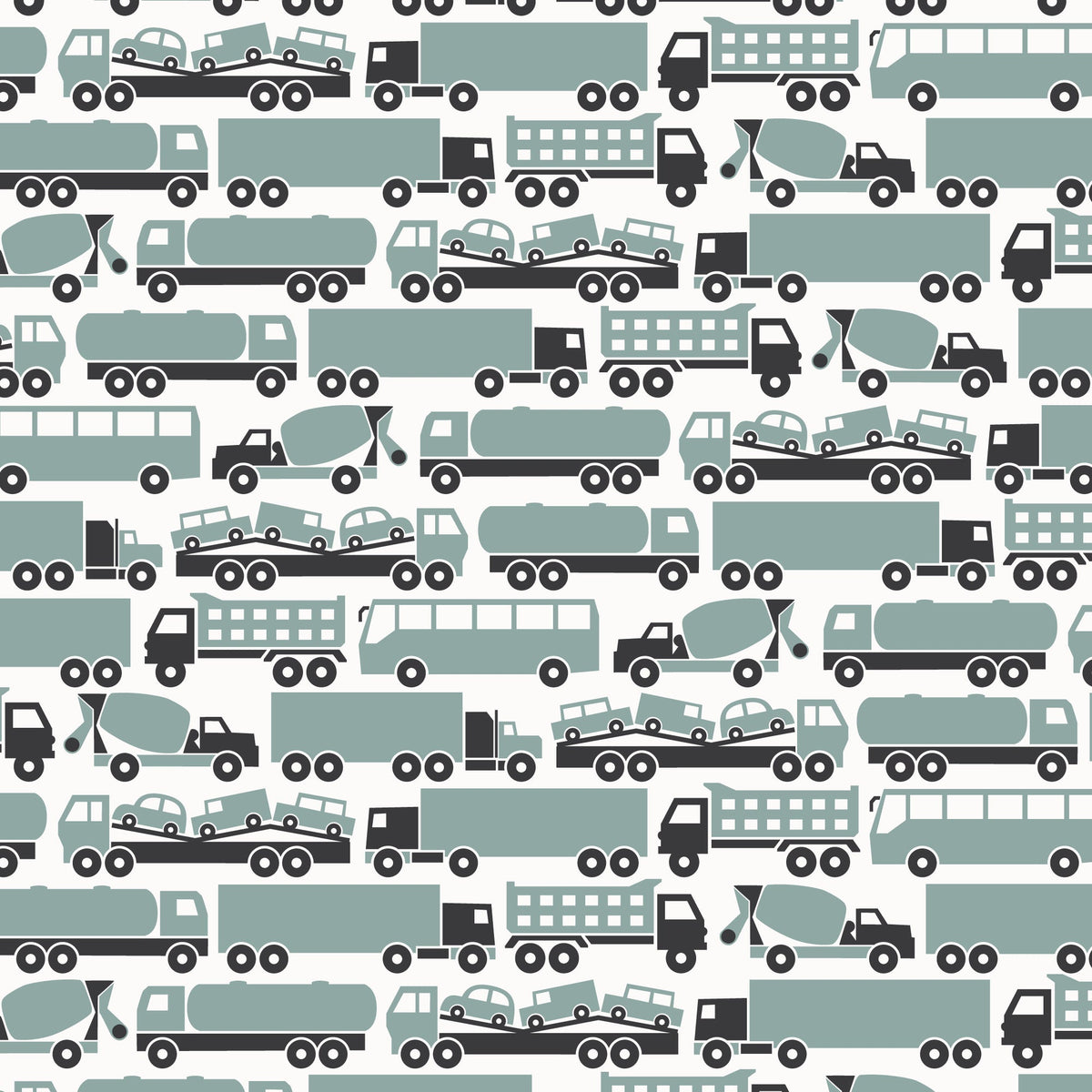 Milwaukee Dress - Big Rigs Surf Blue