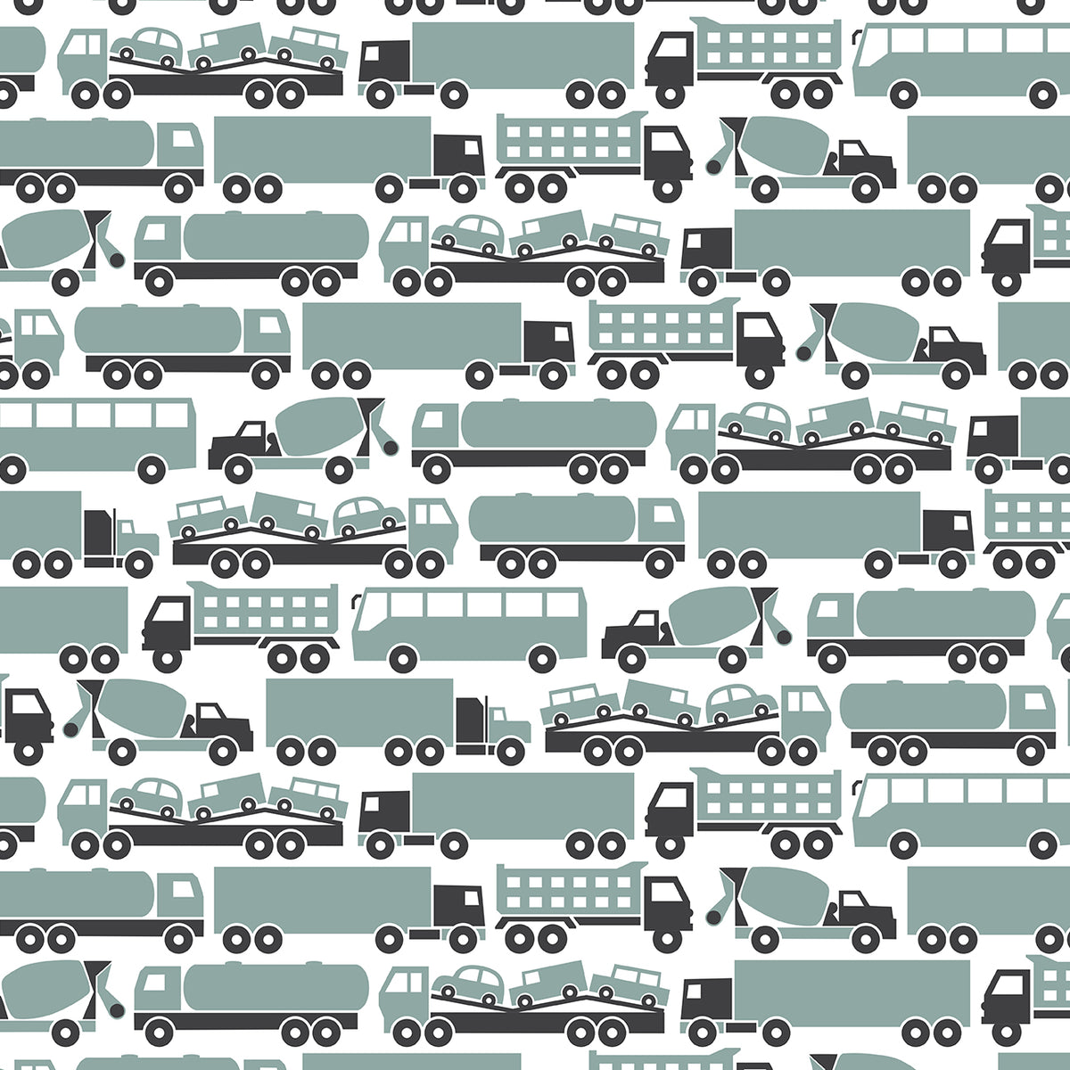 Madison Dress - Big Rigs Surf Blue