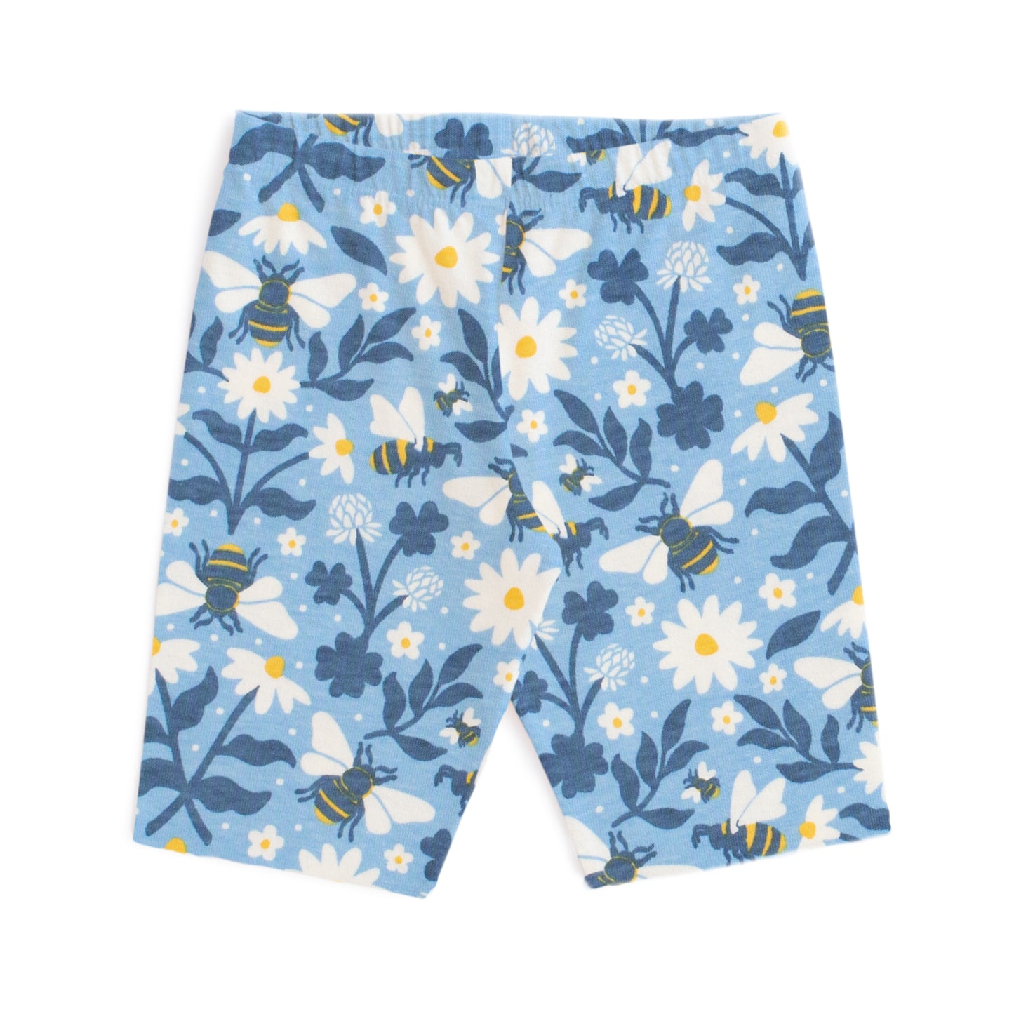 Bike Shorts - Bees Blue