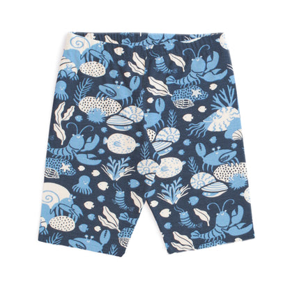 Bike Shorts - Ocean Life Navy