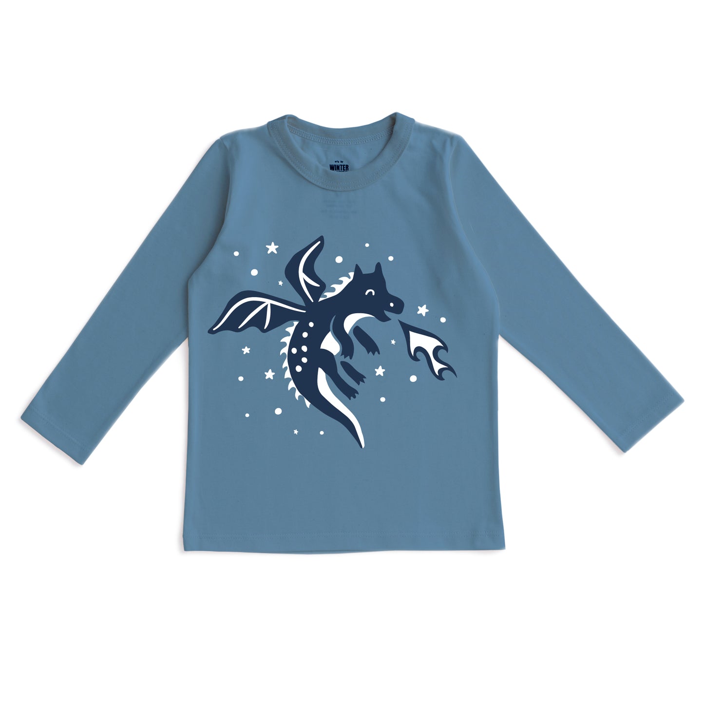 Long-Sleeve GRAPHIC Tee - Dragon Lake Blue