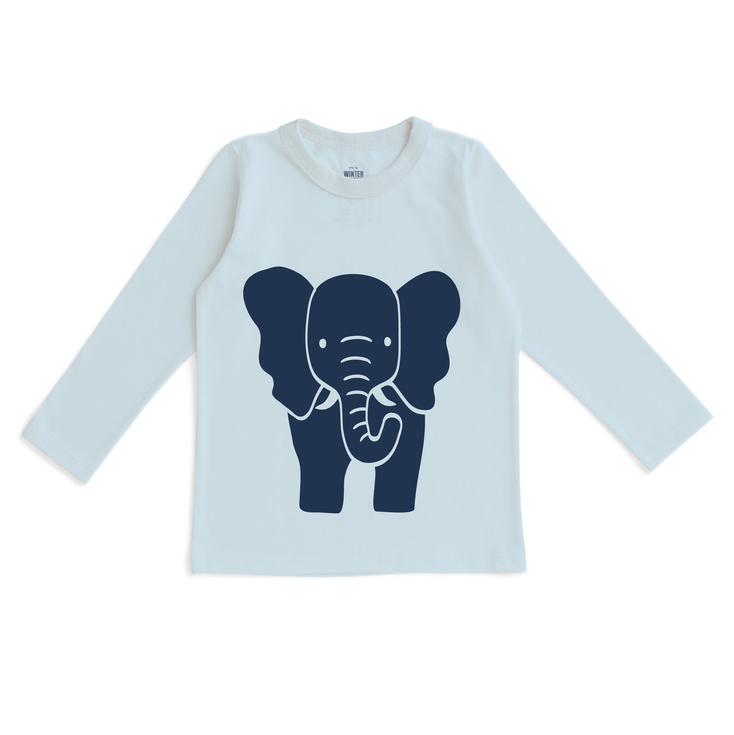 Long-Sleeve GRAPHIC Tee - Elephant Sky Blue