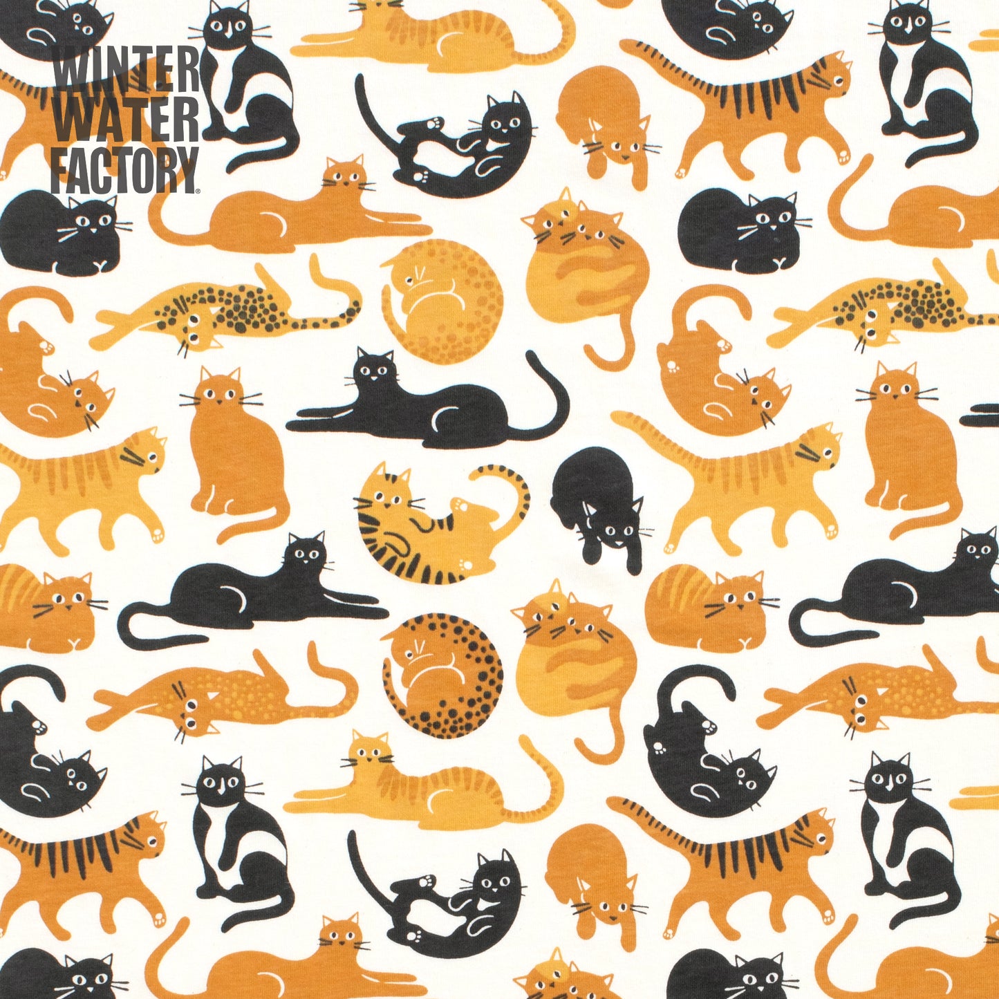 Tank Top - Cat Friends Gold & Yellow