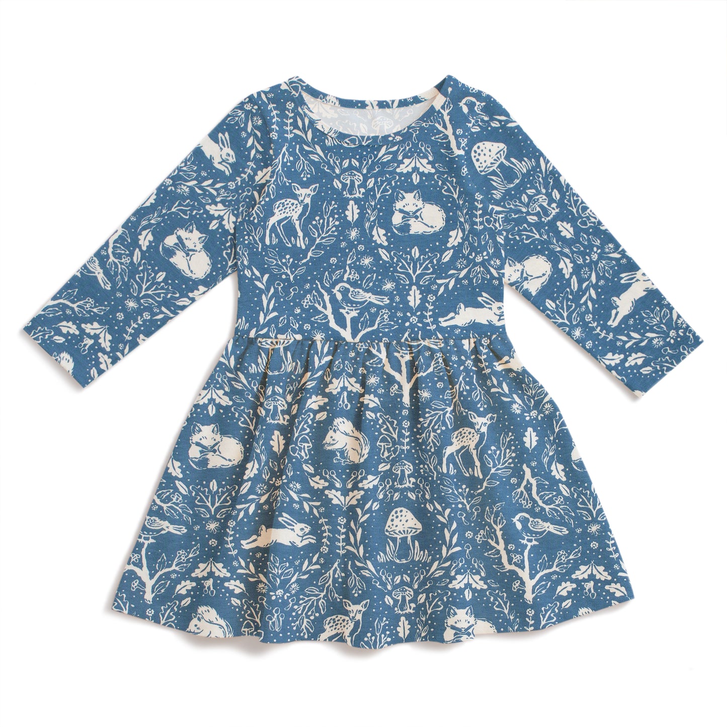 Calgary Dress - Animal Tapestry Blue