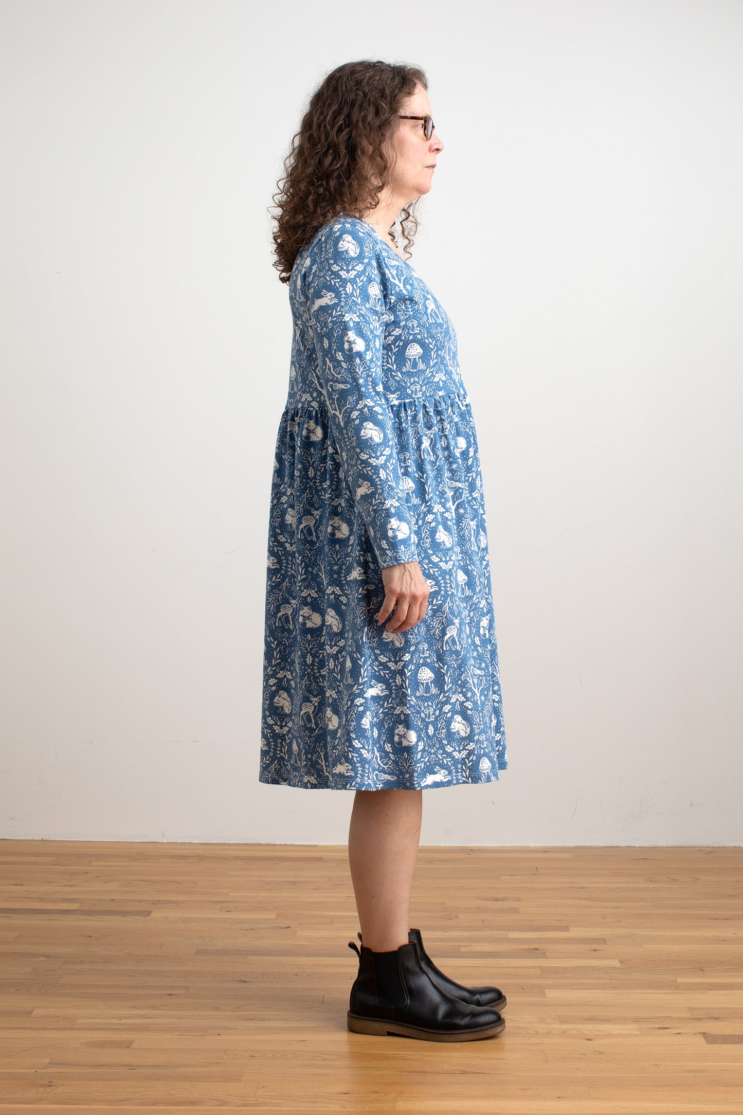 Copenhagen Dress - Animal Tapestry Blue