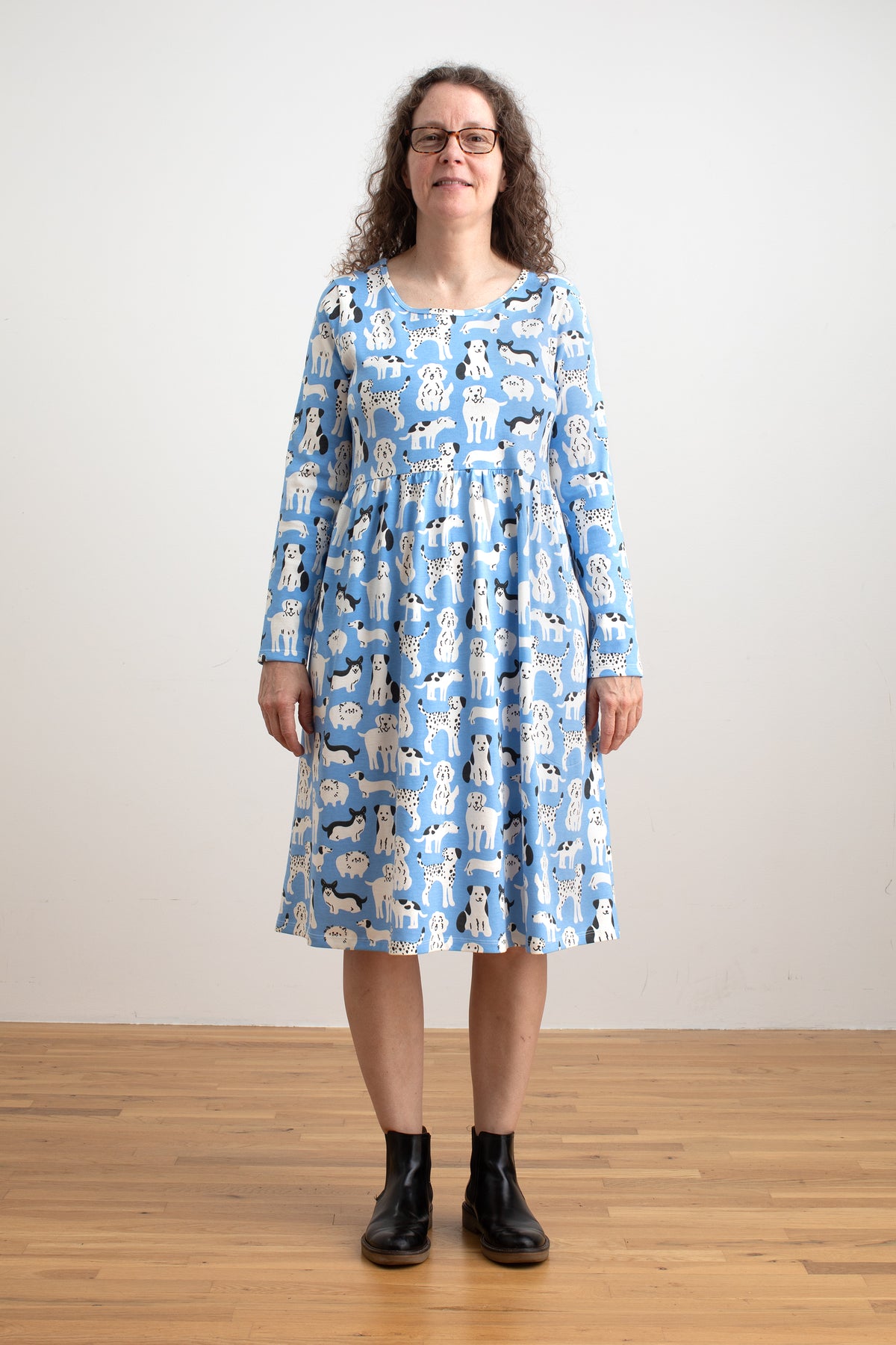 Copenhagen Dress - Dog Parade Blue