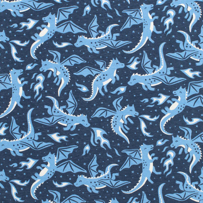 Baby Leggings - Dragons Navy
