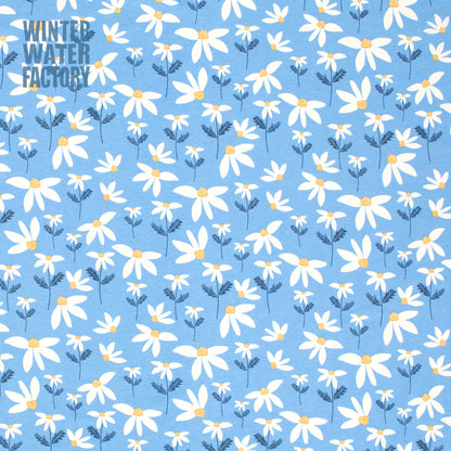 Long-Sleeve Tee - Daisies Blue