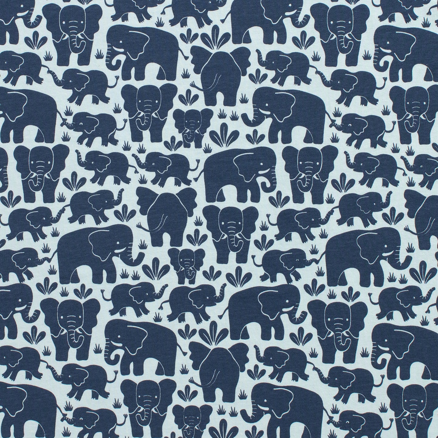 Long-Sleeve Tee - Elephant Herd Navy