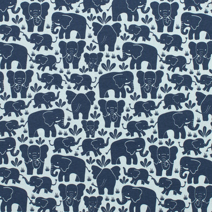 Long-Sleeve Tee - Elephant Herd Navy