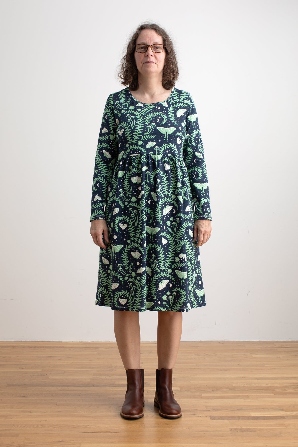 Copenhagen Dress - Luna Moths Night Sky