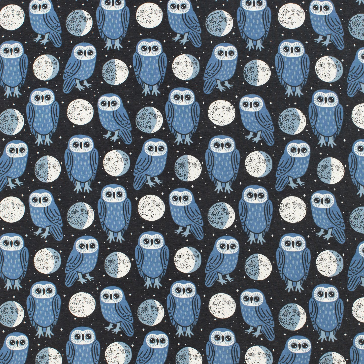 Leggings - Midnight Owls Charcoal & Blue