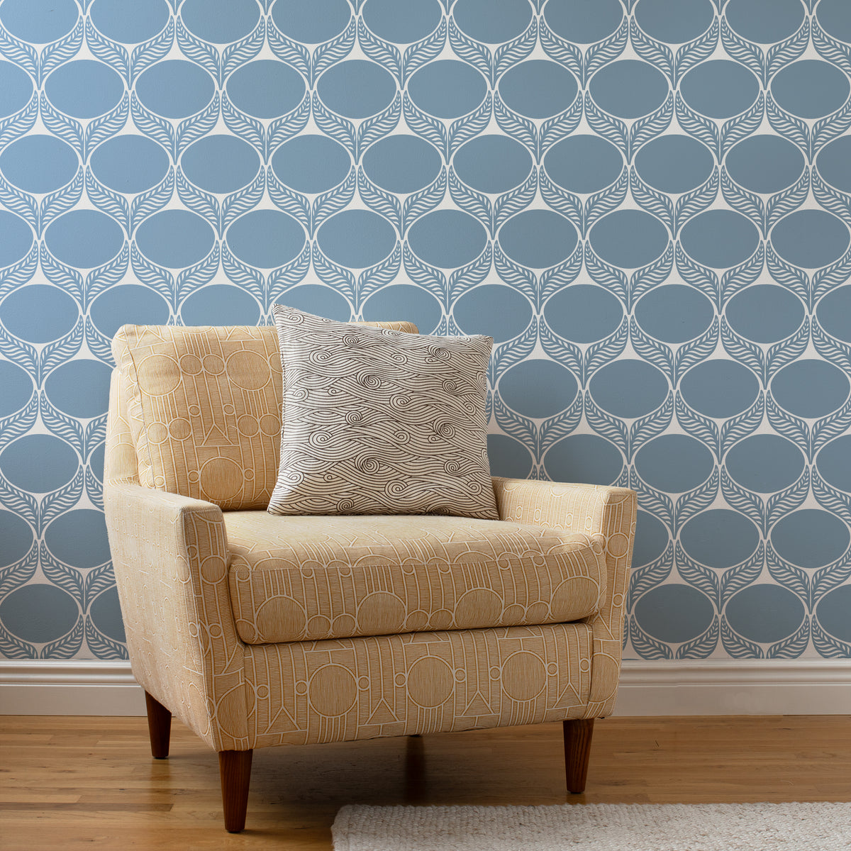 Wallpaper - June Leaf Blue