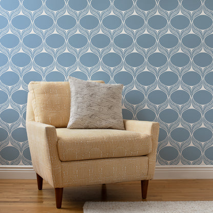 Wallpaper - June Leaf Blue