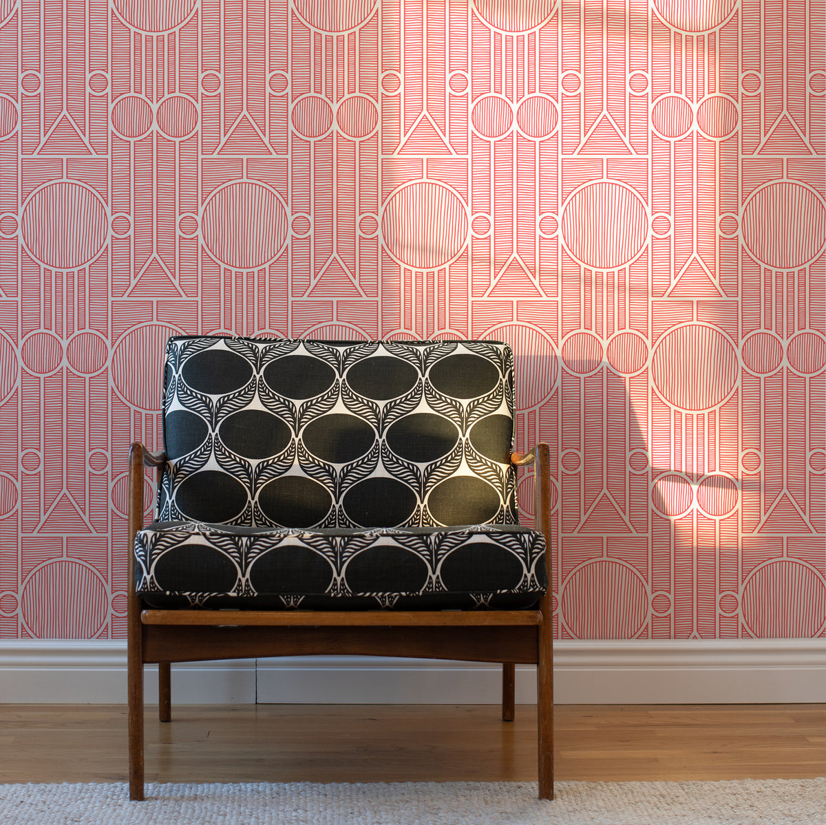 Wallpaper - Vienna Coral