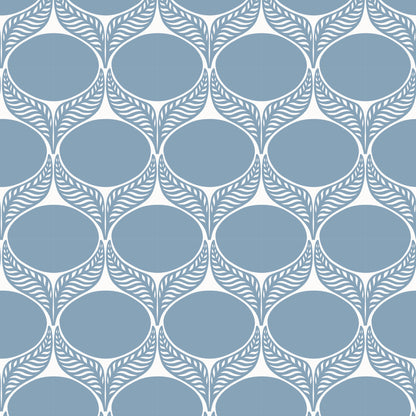 Wallpaper - June Leaf Blue