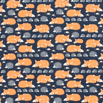 Leggings - Foxes & Hedgehogs Night Sky