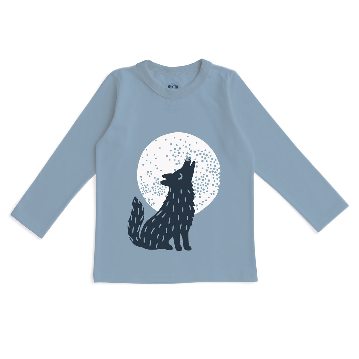 Long-Sleeve GRAPHIC Tee - Wolf Mountain Blue