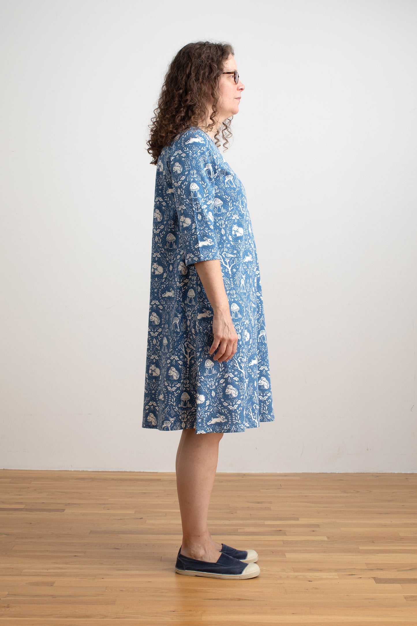 Helsinki Dress - Animal Tapestry Blue