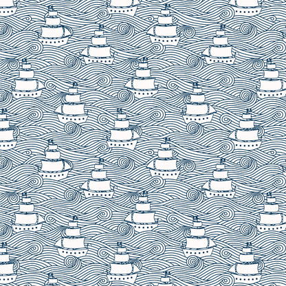 Kids Summer Pajama Set - High Seas Navy