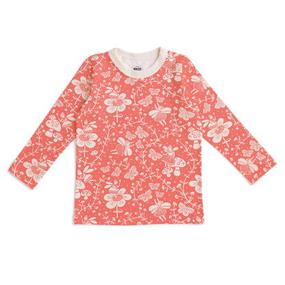 Long-Sleeve Tee - Fairies Coral