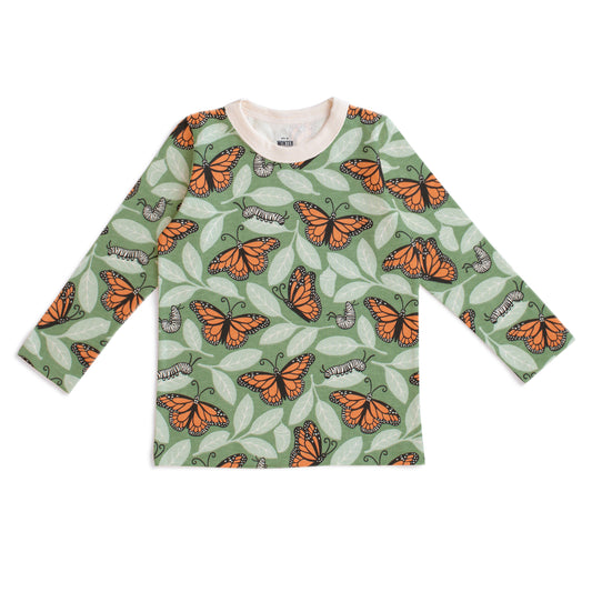 Long-Sleeve Tee - Monarchs Dark Green