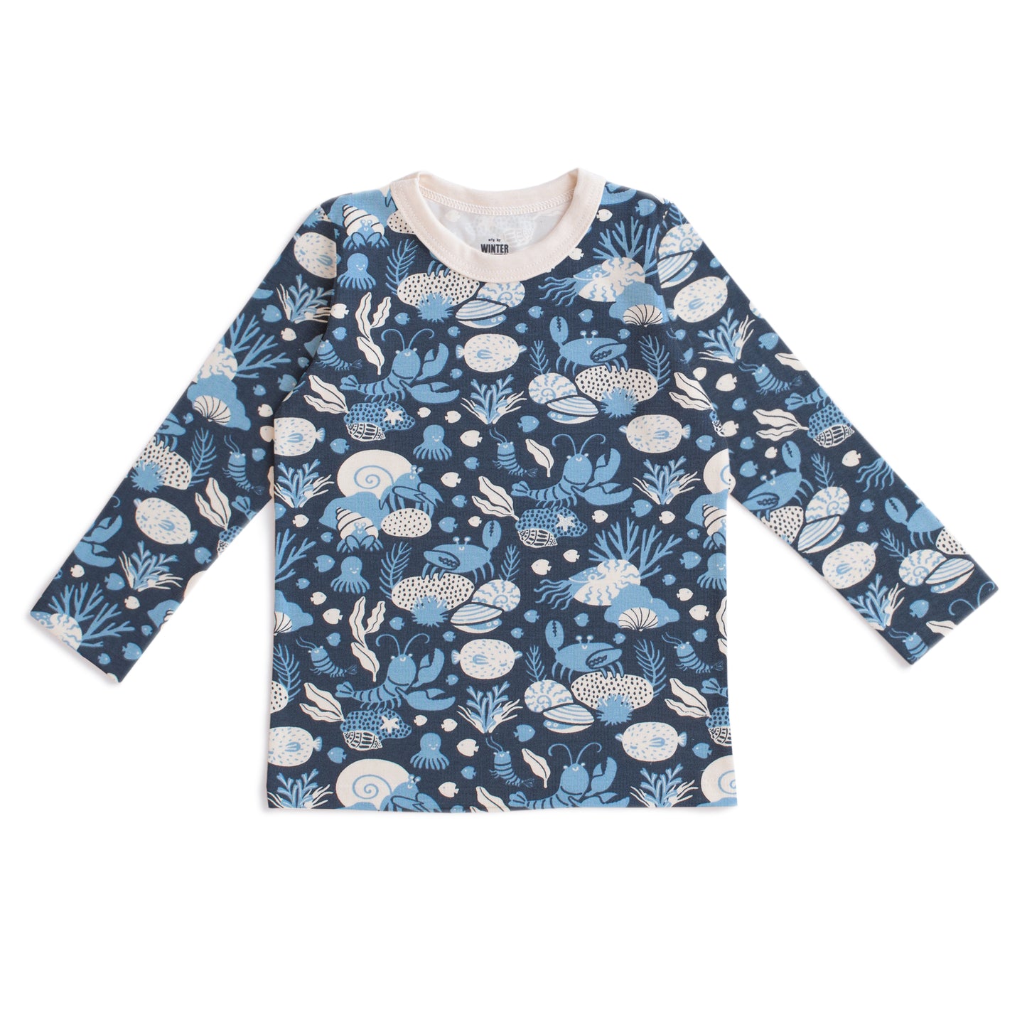 Long-Sleeve Tee - Ocean Life Navy