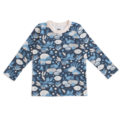 Long-Sleeve Tee - Ocean Life Navy