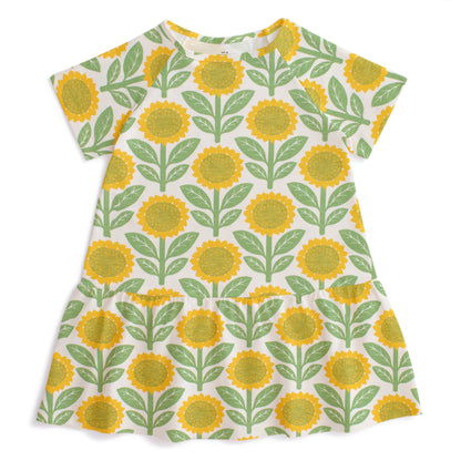 Milwaukee Dress - Sunflowers Green