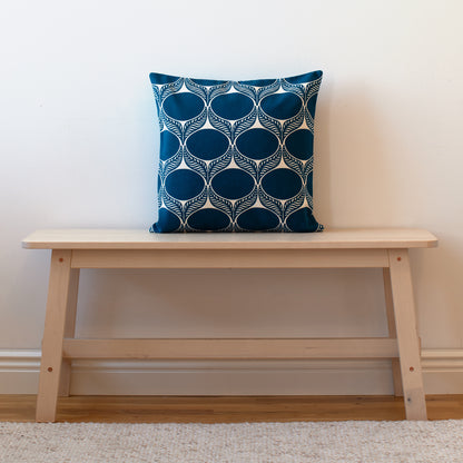 Pillow Case - June Leaf Marine Blue