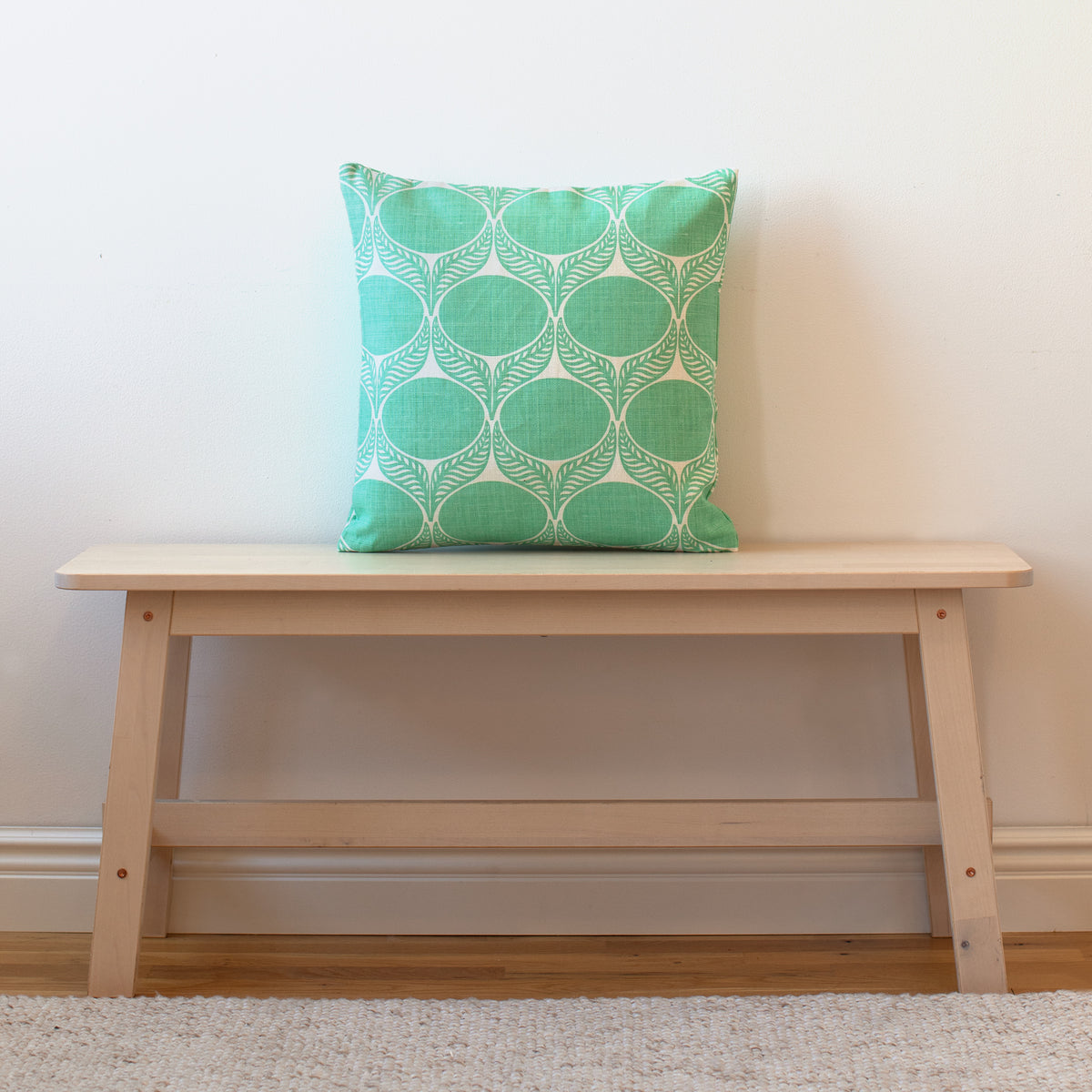 Belgian Linen Pillow Case - June Leaf Mint