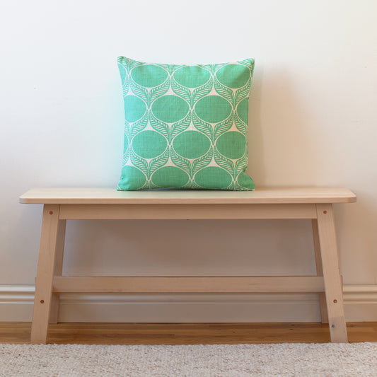 Belgian Linen Pillow Case - June Leaf Mint