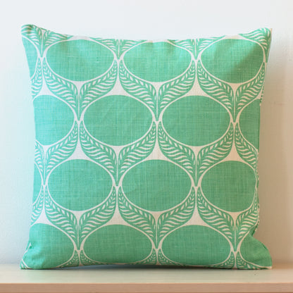 Belgian Linen Pillow Case - June Leaf Mint