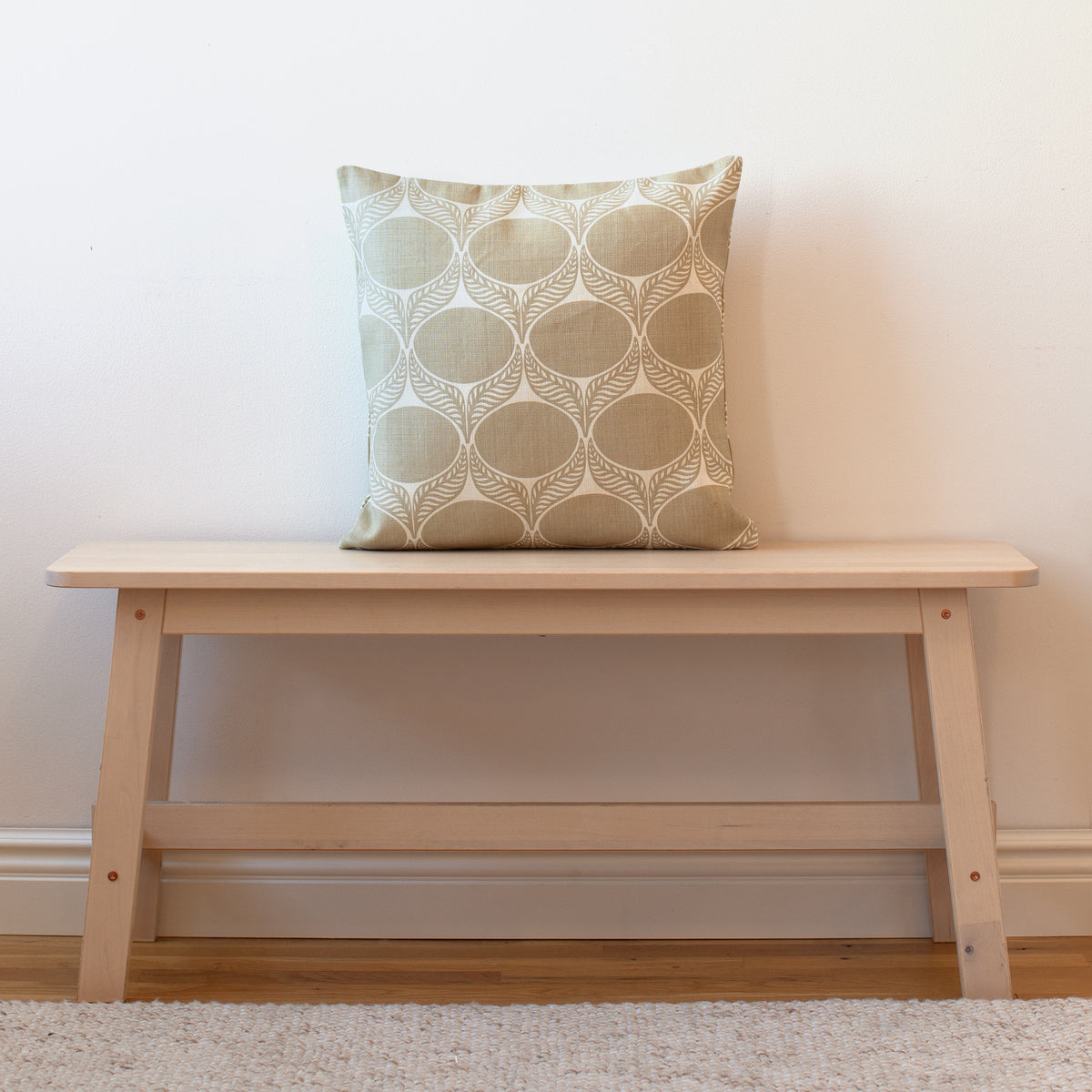 Belgian Linen Pillow Case - June Leaf Sand