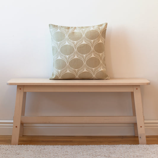 Belgian Linen Pillow Case - June Leaf Sand