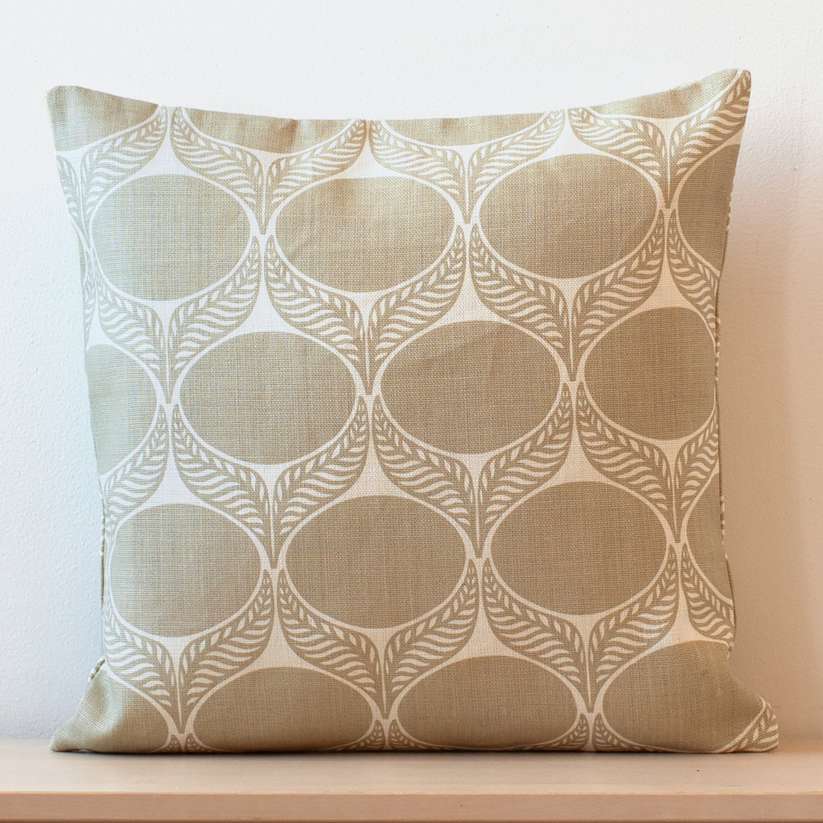 Belgian Linen Pillow Case - June Leaf Sand