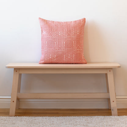 Belgian Linen Pillow Case - Vienna Red